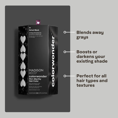 Madison Reed ColorWonder Demi-Permanent Hair Color – Jetset Black (2N) – Pack of 2, Ammonia-Free