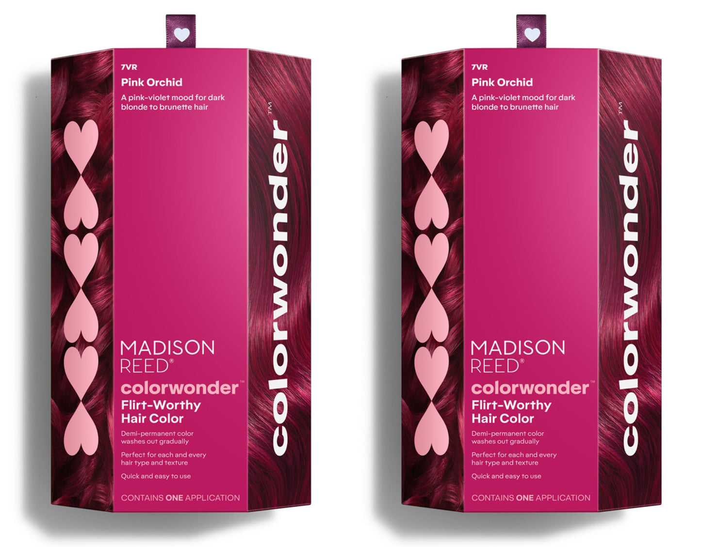 Madison Reed Colorwonder Demi-Permanent Hair Color — Pink Orchid (7VR) – Ammonia-Free, Cruelty-Free, Pack of 2