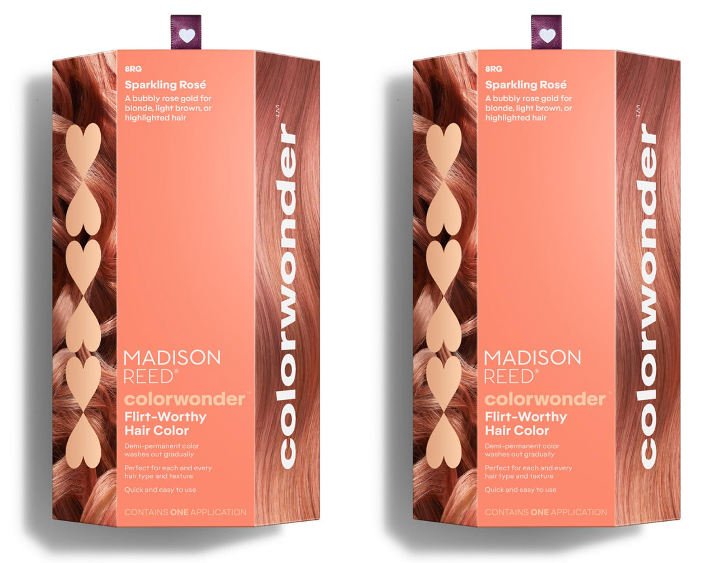Madison Reed ColorWonder Demi-Permanent Hair Color – Sparkling Rosé (8RG Rose Gold), Ammonia-Free, Cruelty-Free, At-Home Dye, Pack of 2