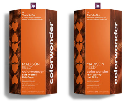 Madison Reed ColorWonder That's So Fire 7C Light Copper | Ammonia-Free Demi-Permanent Hair Color Pack of 2