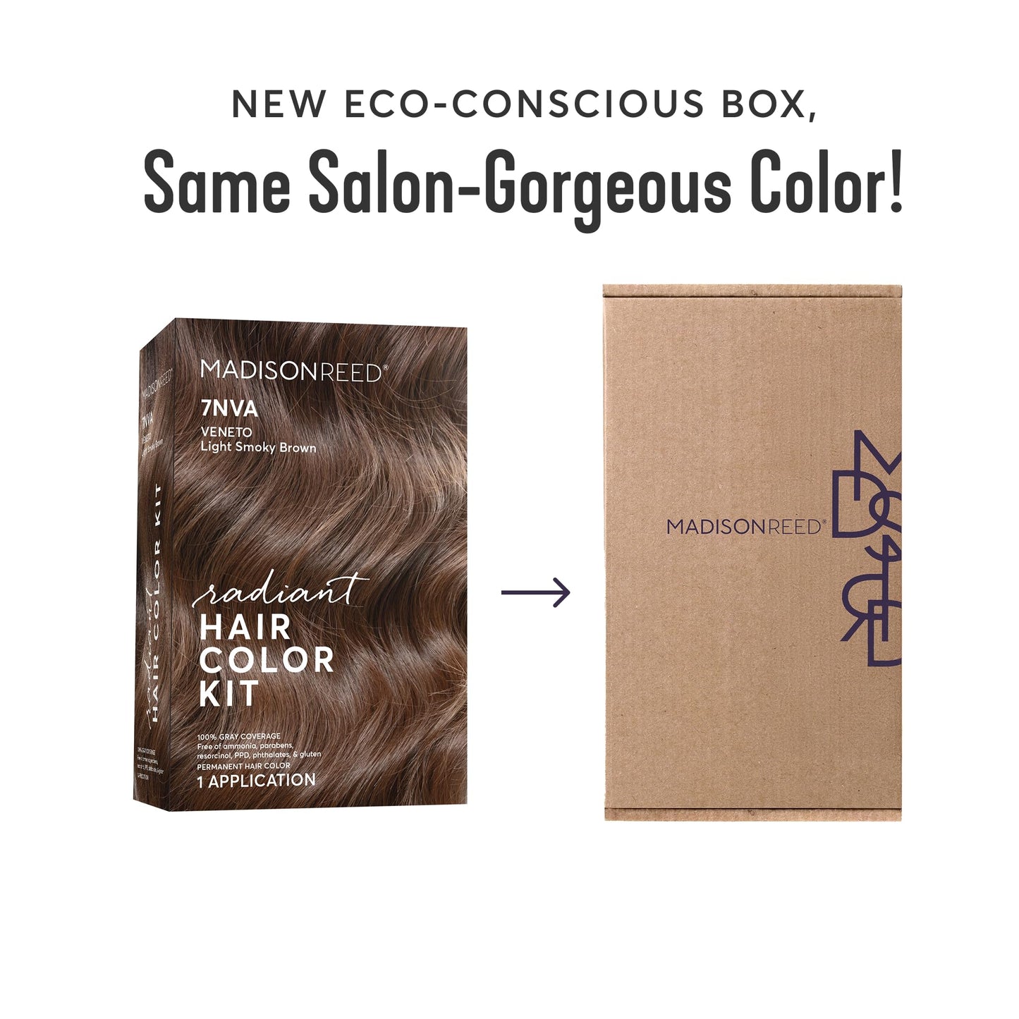 Madison Reed Radiant Color Kit 7NA Arezzo Brown – Gray-Blending, 2-Pack, PPD-Free & Ammonia-Free