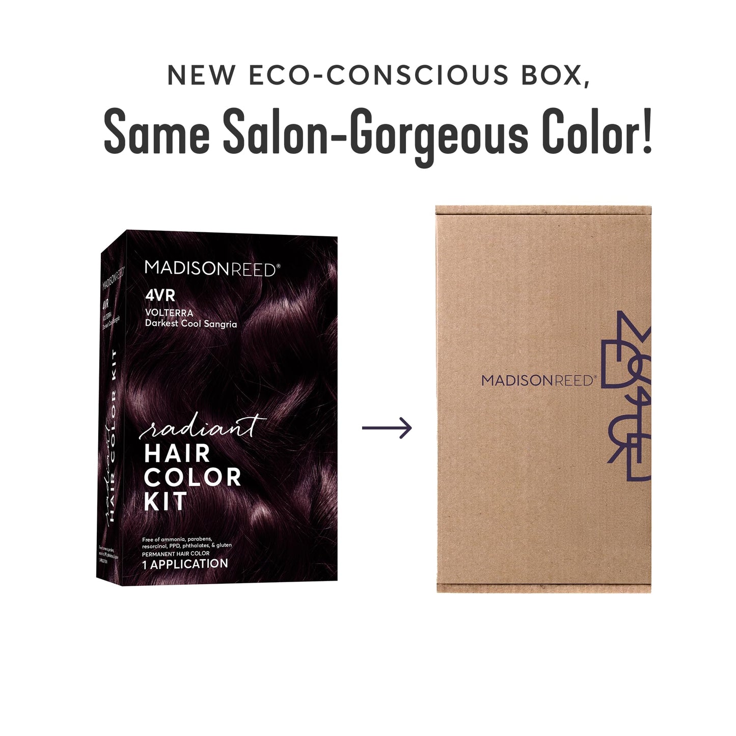 Madison Reed Radiant Hair Color Kit 4VR Dark Sangria – 2 Pack