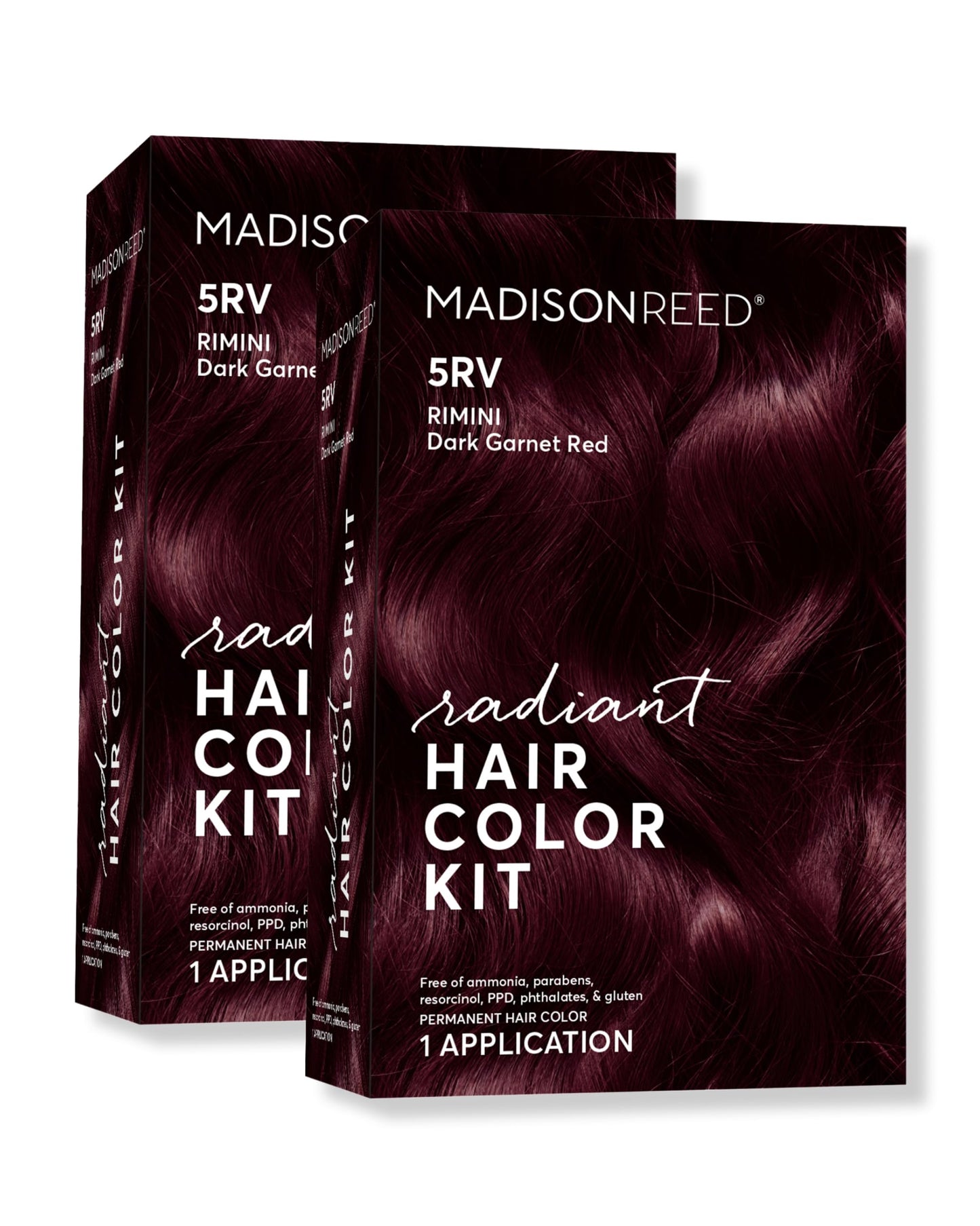 Madison Reed Radiant Hair Color Kit – 5RV Dark Garnet Red (Rimini Garnet) 2-Pack