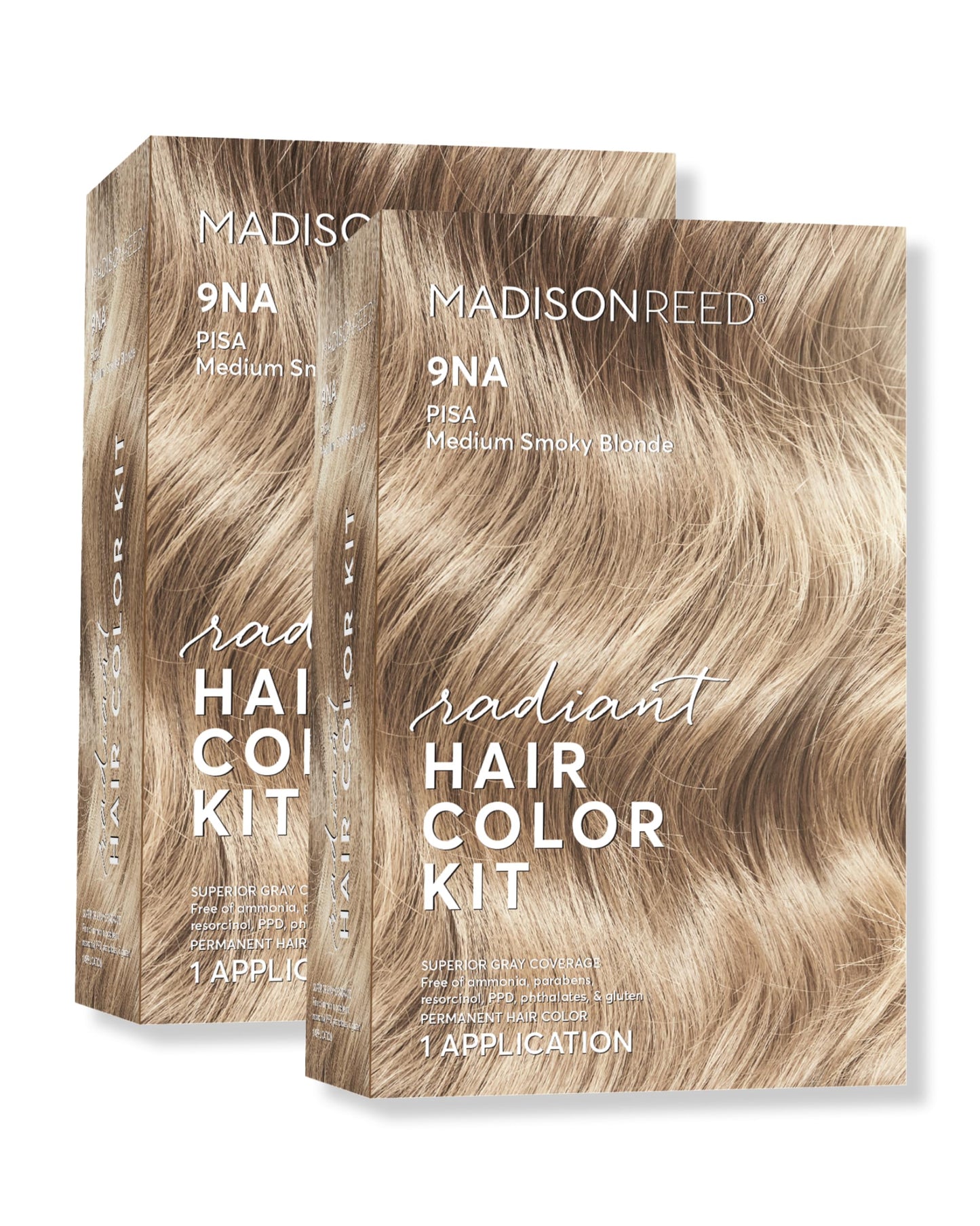 Madison Reed Radiant Color Kit 9NA Pisa Blonde – Gray-Blending, Ammonia-Free, 2-Pack