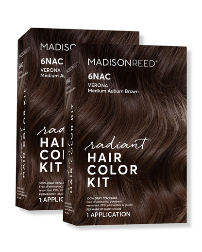 Madison Reed Radiant Hair Color Kit 6NAC Verona – PPD-Free & Ammonia-Free, 2 Pack