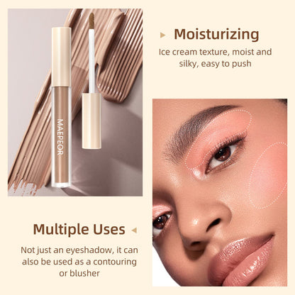 MAEPEOR Matte Liquid Eyeshadow – 8 Neutral Nude Shades | Waterproof, Long-Lasting & Lightweight