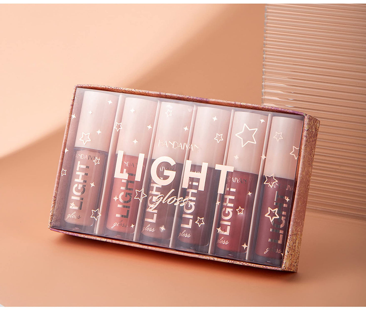 MAEPEOR Moisturizing Lip Gloss Set 6PCS – Neutral Nude, Nourishing & Glossy Lips