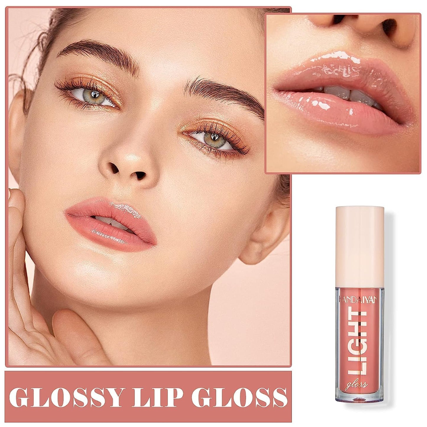 MAEPEOR Moisturizing Lip Gloss Set 6PCS – Neutral Nude, Nourishing & Glossy Lips