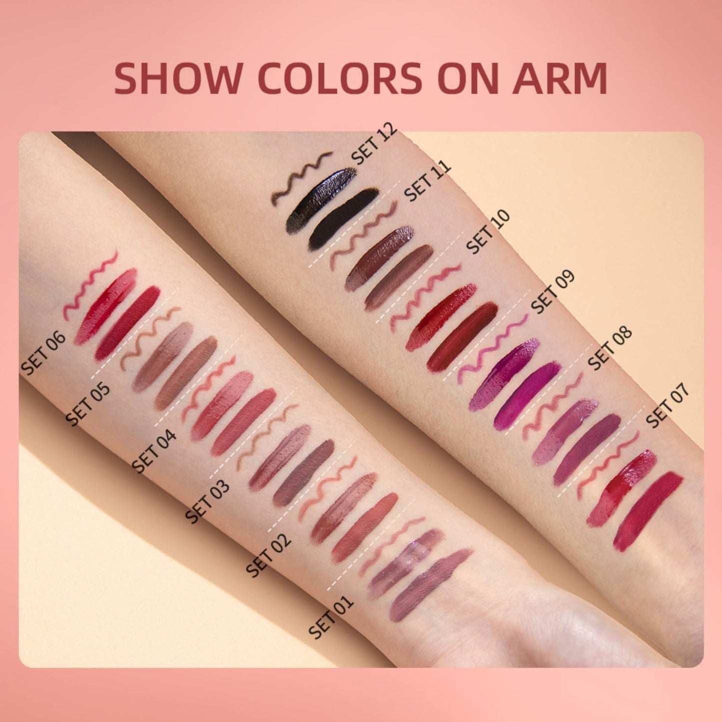 MAEPEOR All In One Lip Kit 3-in-1 Lip Liner, Lip Gloss & Lipstick Set (Kit 04 Sweety Heart)