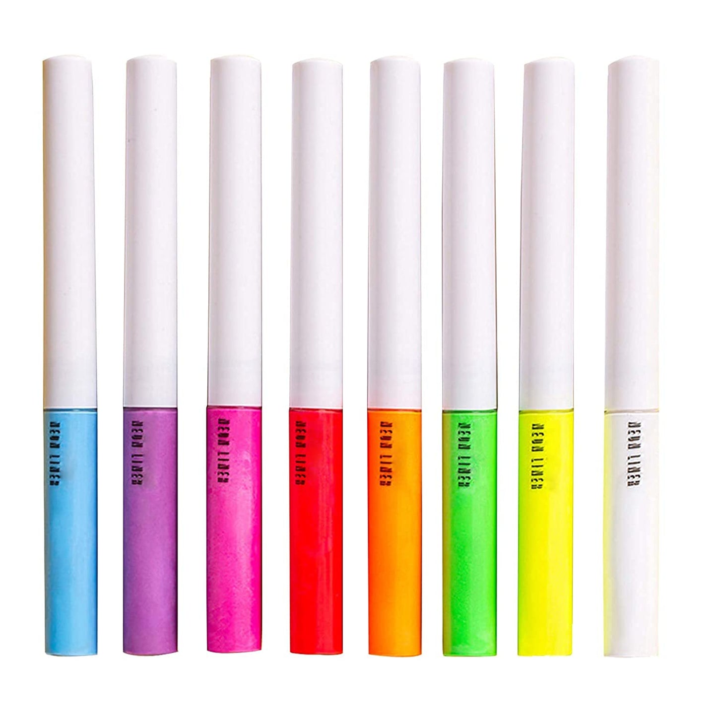 MAEPEOR Matte Liquid Eyeliner Set – 8 Neon Colors, Waterproof & Smudge-Proof