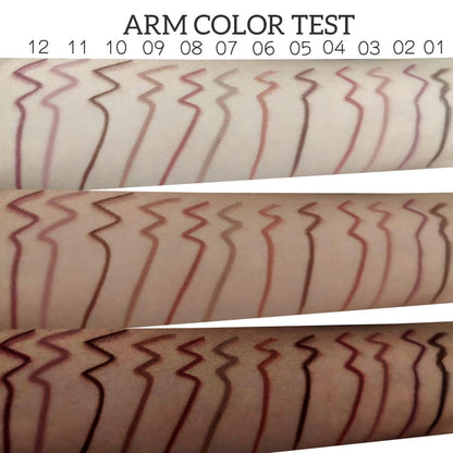 MAEPEOR Nude Lip Liner Set – 12 Highly Pigmented, Long-Lasting, Waterproof Matte Lip Liners (Color 01)
