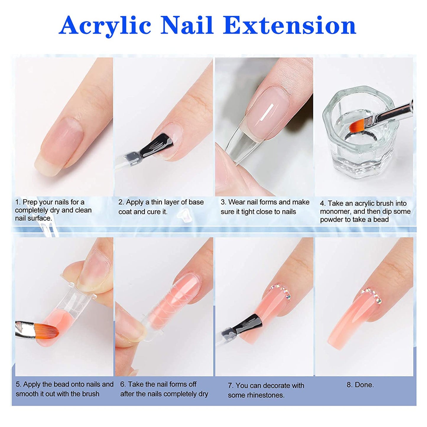 MAGIC ARMOR Acrylic Liquid Monomer – 150ml Professional Quick-Dry Monomer for Nail Extensions