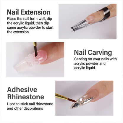 MAGIC ARMOR Acrylic Liquid Monomer – 150ml Professional Quick-Dry Monomer for Nail Extensions