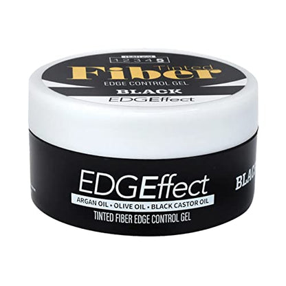 Magic Collection Tinted Fiber Edge Control Gel – Black, 3.38 fl oz Jar