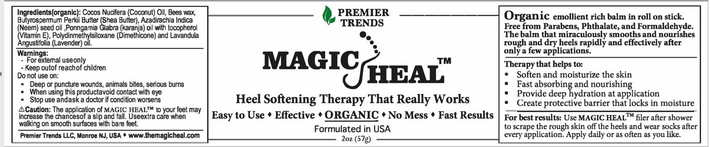 MagicHeal Heel Therapy – Hydrating Organic Foot Cream for Dry, Cracked Heels | MAGIC HEAL