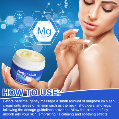 Magnesium Cream - Fast-Absorbing Lotion for Sleep, Feet, Legs & Joints