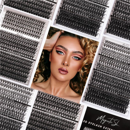 Magnetic SL Lash Clusters Kit 320pcs – DIY Lash Extensions (12–20mm)