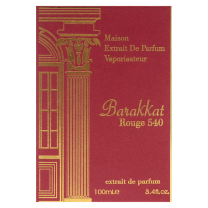 Barakkat Rouge 540 by Maison Alhambra for Women – 3.4 oz Extrait de Parfum Spray