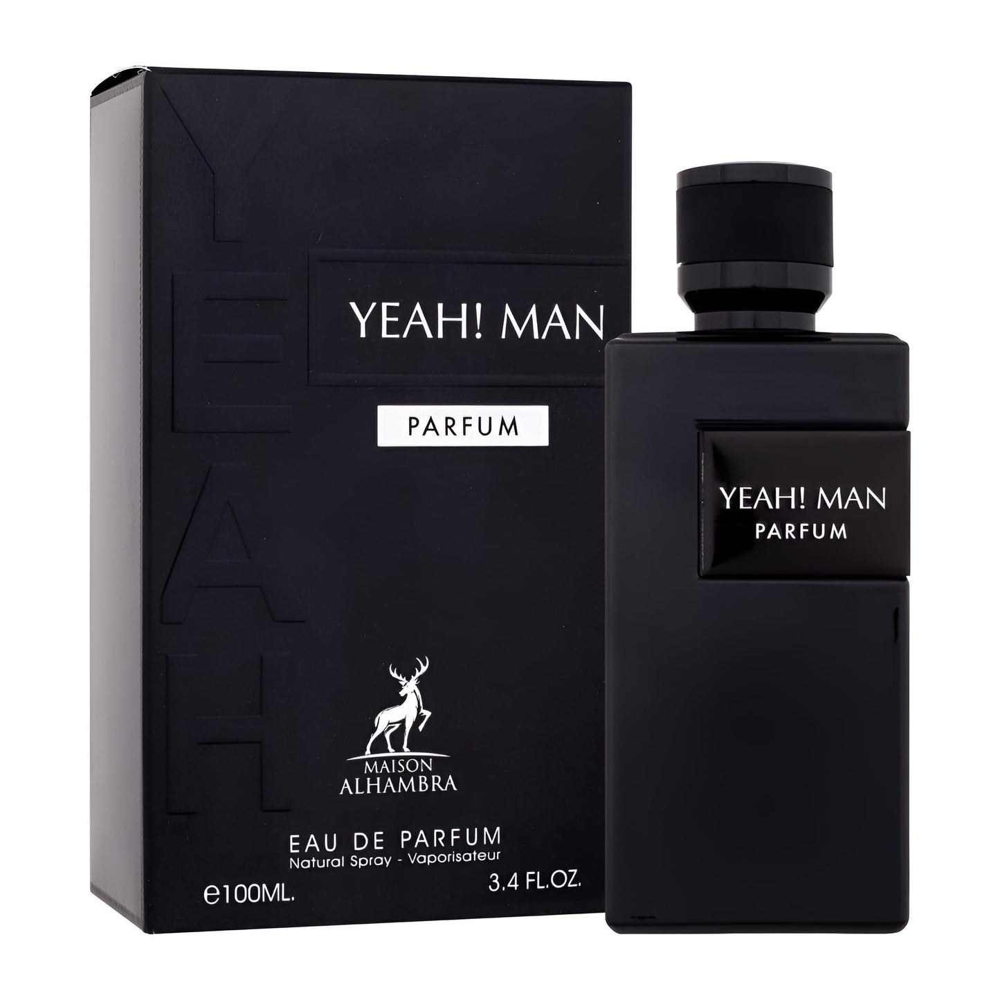 Maison Alhambra Yeah! Man Parfum – Eau de Parfum Spray for Men, 3.4 oz / 100 ml