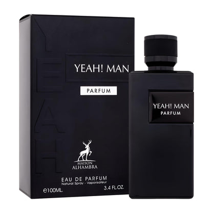Maison Alhambra Yeah! Man Parfum – Eau de Parfum Spray for Men, 3.4 oz / 100 ml