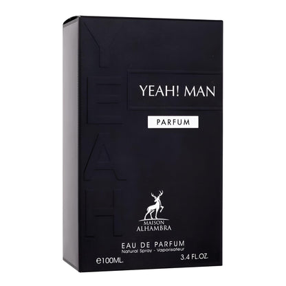 Maison Alhambra Yeah! Man Parfum – Eau de Parfum Spray for Men, 3.4 oz / 100 ml