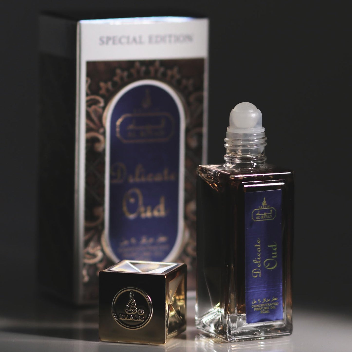 Maison d'Orient Delicate Oud by ALRIYAD – 20ml Unisex Oriental Woody Perfume Oil Roll-On