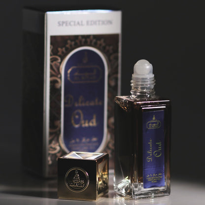 Maison d'Orient Delicate Oud by ALRIYAD – 20ml Unisex Oriental Woody Perfume Oil Roll-On