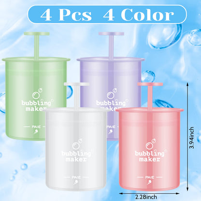 Maitys 4 Pcs Face Foam Maker – Travel-Friendly Face Wash Foamer Kit