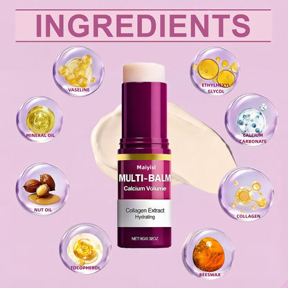 Maiyisi Calcium Volume Multi Balm Stick – Hydration, Firming & Anti-Wrinkle for Face & Eyes