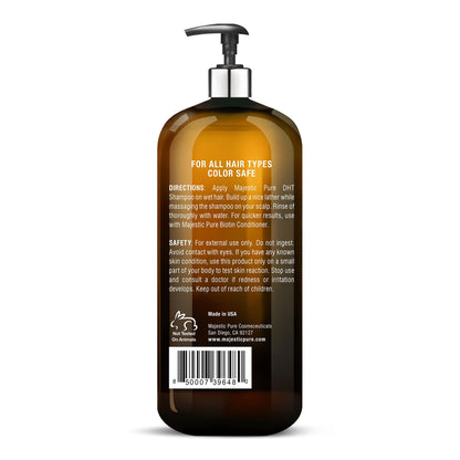 Majestic Pure Biotin Conditioner for Hair Loss – Thickening & Volumizing, DHT-3 Blocker, Keratin & Rosemary Oil, Sulfate Free, All Hair Types, 16 fl oz