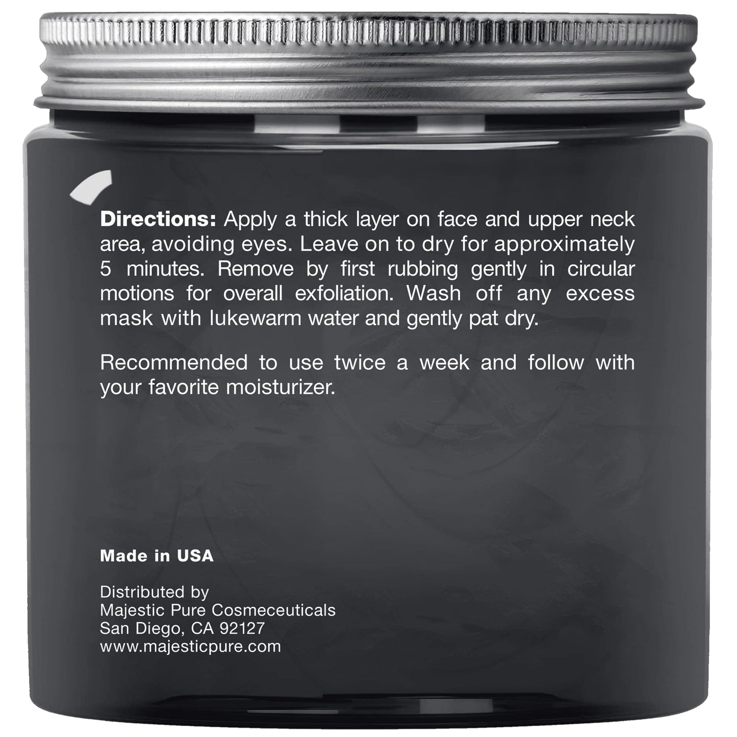 Majestic Pure Dead Sea Mud Mask – Natural Face Care for Pore Refinement and Clearer-Looking Skin (8.8 oz)