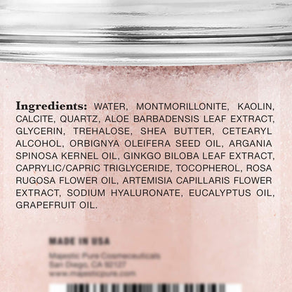 Majestic Pure Himalayan Clay Mud Mask – Exfoliating Face & Body, Pore Refining, 10 oz