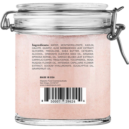 Majestic Pure Himalayan Clay Mud Mask – Exfoliating Face & Body, Pore Refining, 10 oz