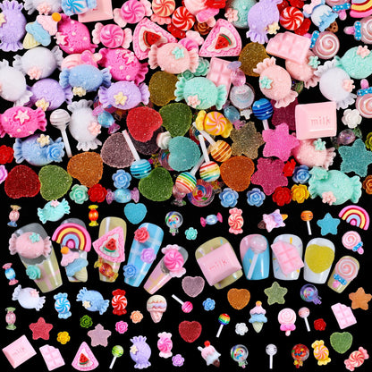 Major Dijit 3D Mix Color Nail Charms – 24 Styles for Nail Art & DIY Crafts