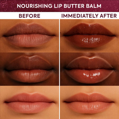 Makari Brown Sugar Lip Butter Balm (0.5 oz) – Lightweight Non-Sticky Lip Moisturizer