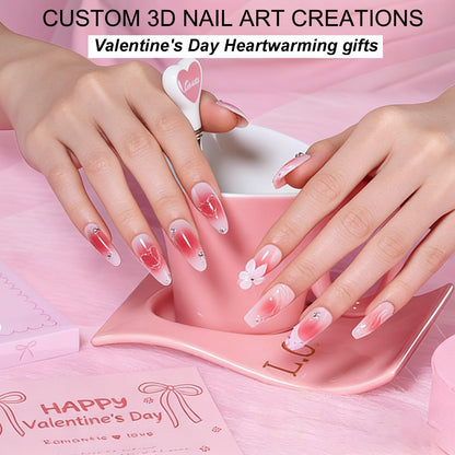 Makartt 3D Gel Nail Art Starter Kit — Clear Sculpting Gel, No-Wipe Finish, Chrome Powder & Molding Gels