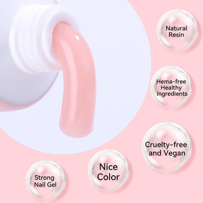 Makartt Poly Nail Gel Set — 4 Fall Colors for Extensions, Overlays & 3D Nail Art