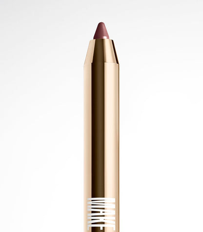 MAKE Beauty Continuum Lip Liner – Pulse Dusty Pink, Velvet Matte Finish with Built-In Sharpener & Brush