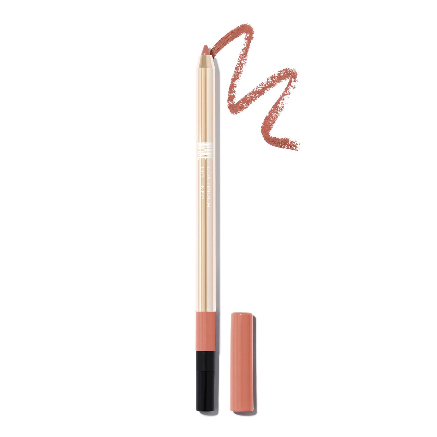 MAKE Beauty Continuum Lip Liner – Long-Lasting Creamy Nude Lip Liner with Built-In Sharpener & Blending Brush (Atmospheric)
