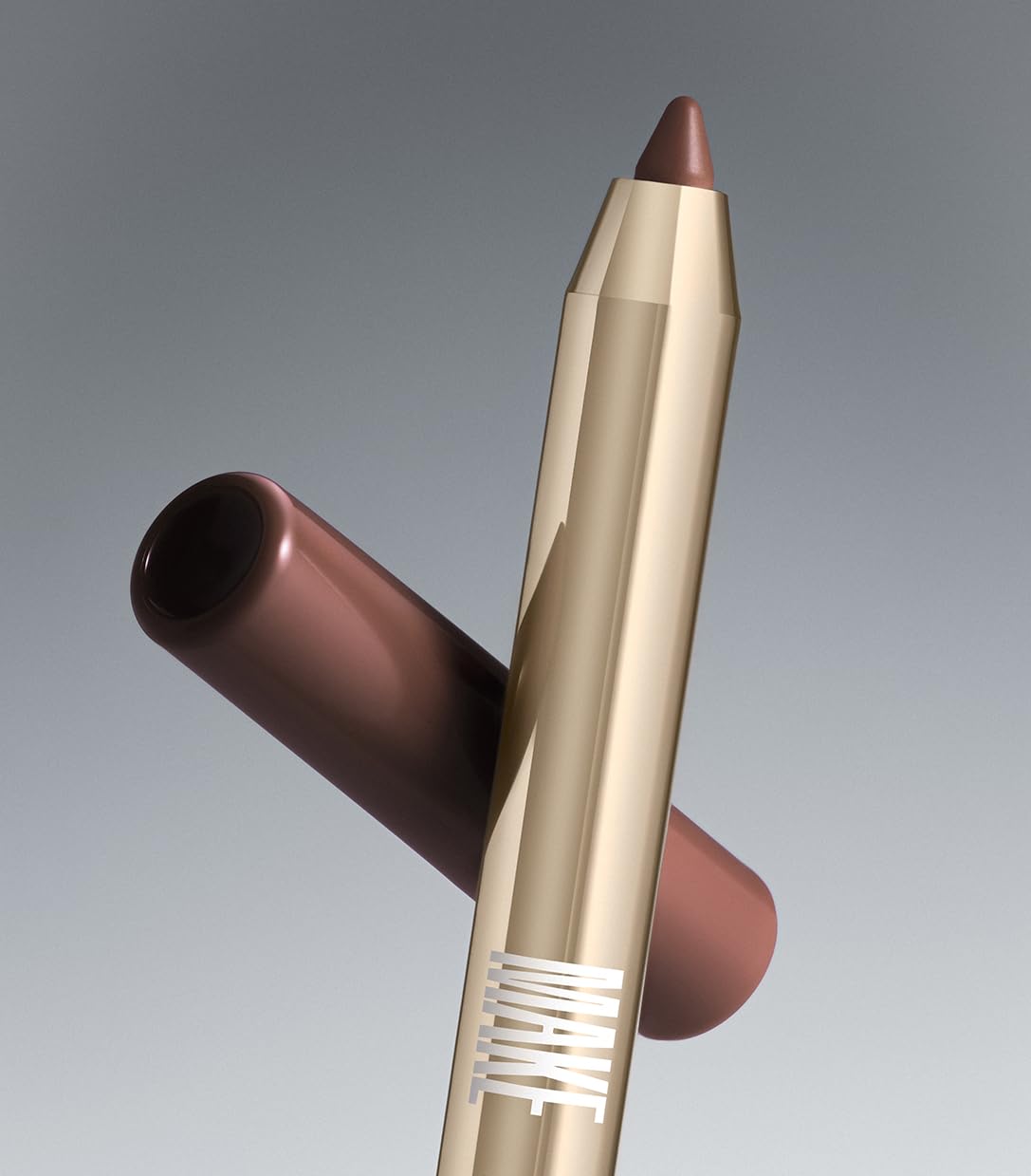 MAKE Beauty Continuum Lip Liner – Pulse Dusty Pink, Velvet Matte Finish with Built-In Sharpener & Brush
