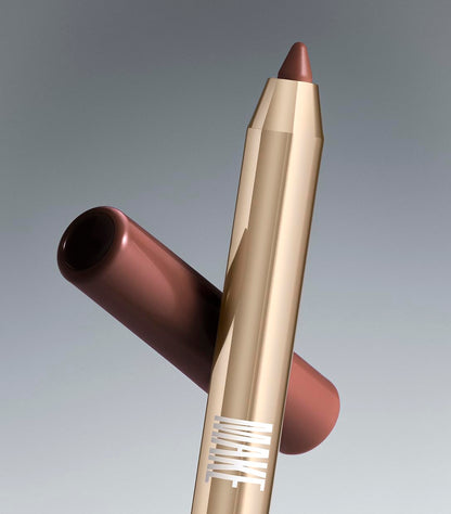 MAKE Beauty Continuum Lip Liner – Pulse Dusty Pink, Velvet Matte Finish with Built-In Sharpener & Brush