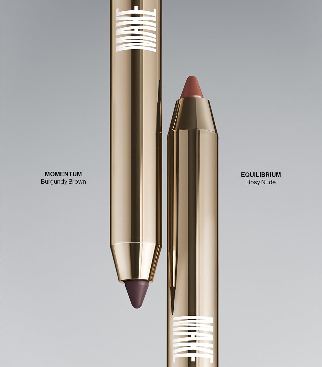 MAKE Beauty Continuum Lip Liner – Momentum Burgundy Brown with Built-In Sharpener & Brush