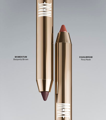 MAKE Beauty Continuum Lip Liner – Momentum Burgundy Brown with Built-In Sharpener & Brush