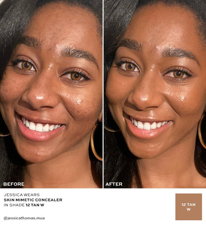 MAKE Beauty Skin Mimetic Concealer — Buildable Hydration for Tan Warm 12