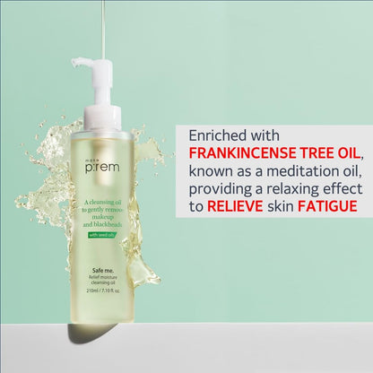 MAKEP:REM Safe Me Relief Moisture Cleansing Oil – Gentle, Deep Pore Cleansing for Oily & All Skin Types