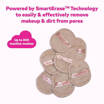 The Original MakeUp Eraser 7-Day Set — Remove All Makeup With Just Water (Sweet Cream), 7 Cloths