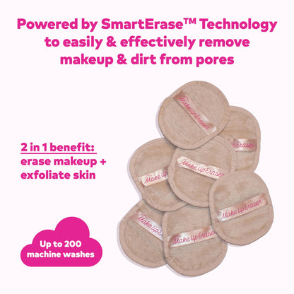 The Original MakeUp Eraser 7-Day Set — Remove All Makeup With Just Water (Sweet Cream), 7 Cloths