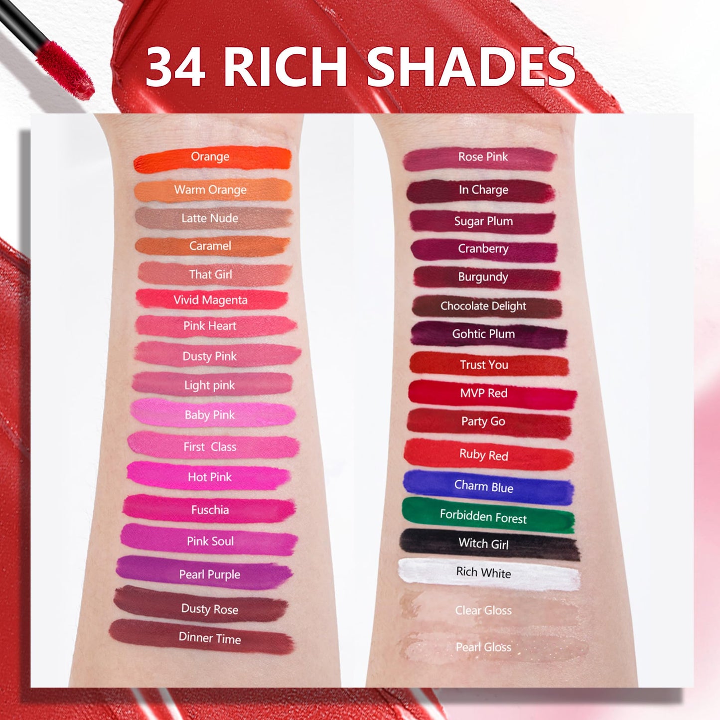 MAKI YIKA 3Pcs Matte Lipstick Set — Long-Lasting, Transfer-Proof (Red, Nude, Dark Red)