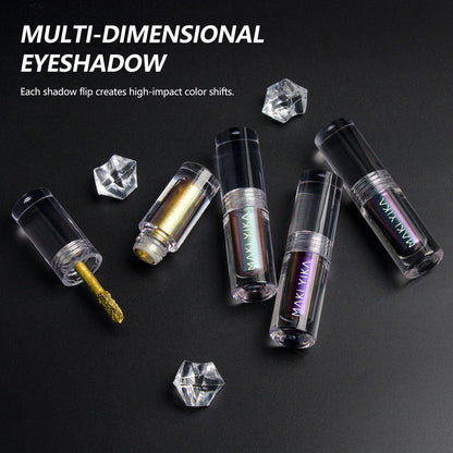 MAKI YIKA 3-Piece Glitter Liquid Eyeshadow – Multichrome Topper, Long-Lasting, Vegan & Cruelty-Free