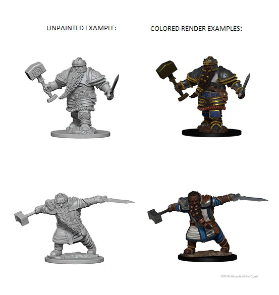 Dwarf Male Fighter: D&D Nolzur's Marvelous Unpainted Miniatures (W1) 100D&D